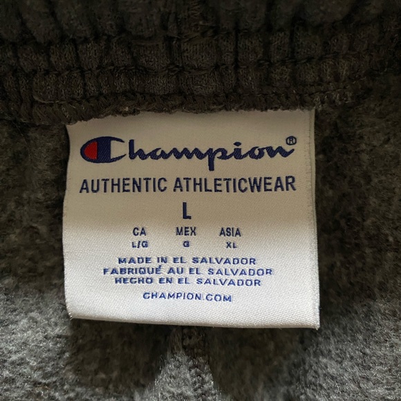 Champion Men’s Large Gray Sweatpants - Picture 3 of 5